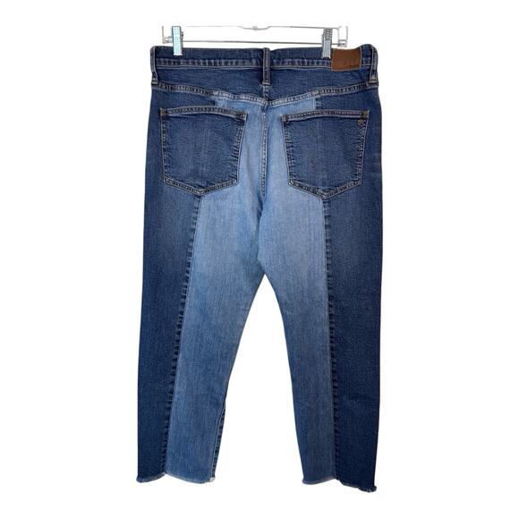 Madewell Cruiser Straight Crop Jeans: Two-Tone Edition Women’s, Size 31 - Picture 3 of 7